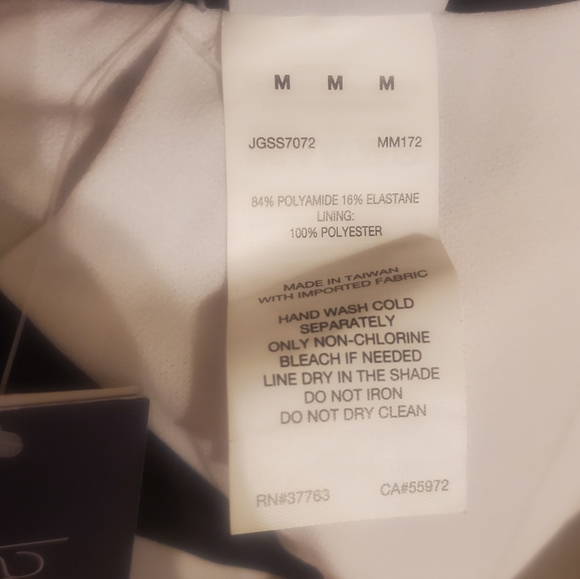 Jag Black Noir High Neck Bra/ Bikini Halter Top Criss-Cross Strap Back Size M - Picture 8 of 10